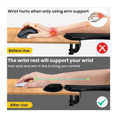 ErgonomicDesign_Providesfullsupporttoyourarm_wrist_andelbow_reducingstrainandfatigue.360_RotatingSupport_Easilyadjustabletoanyangleforpersonalizedcomfort.EasytoInstal_2