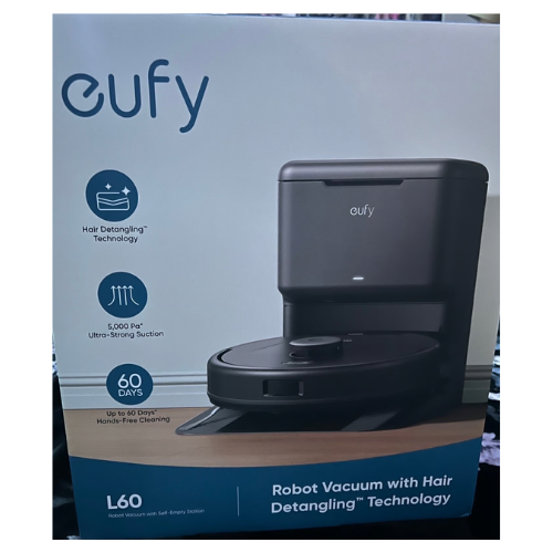 EufyL60HybridRobotVacuumCleanerwithSelfEmptyStation5000PaSuction_Mop_HairDetangling_3