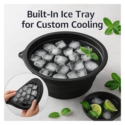 KeywordsFacebowlwithcoolingtrayCollapsiblesiliconefacialbathbowlColdplungebasinportableReusablefacialspabowlTravelfacialicebathbowlHomespaskincaretoolBlacksiliconecol_2