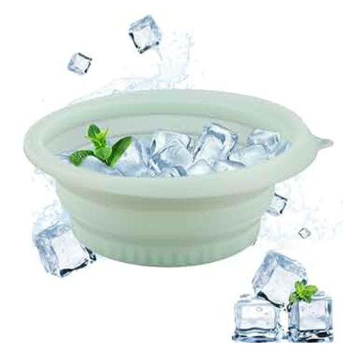 KeywordsFacebowlwithcoolingtrayCollapsiblesiliconefacialbathbowlColdplungebasinportableReusablefacialspabowlTravelfacialicebathbowlHomespaskincaretoolBlacksiliconecol_2